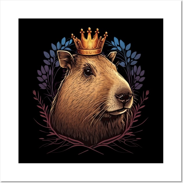 King Capybara Wall Art by JayD World